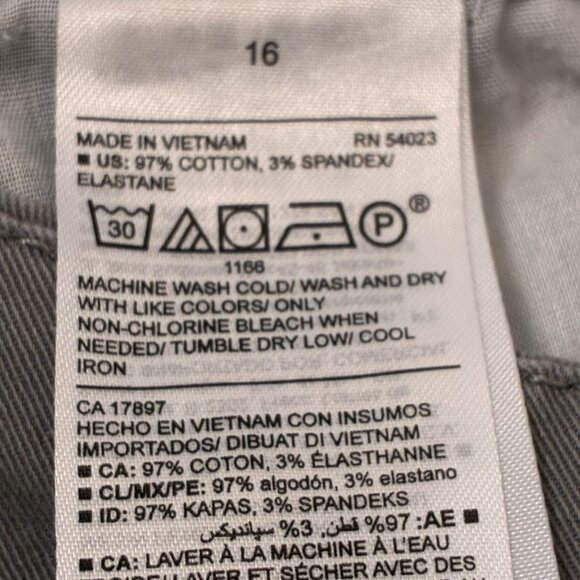 Lot of three pairs of shorts Old Navy Womens 16 Black Gray Blue Pockets Cotton - Picture 5 of 9